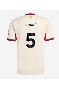 Liverpool Ibrahima Konate #5 Jalkapallovaatteet Vieraspaita 2025-26 Lyhythihainen